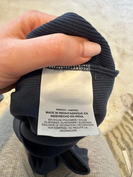 Nike x SoulCycle high-neck cropped blue tank top, size large - Picture 8 of 9